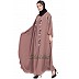 Designer Kaftan abaya with Handwork- Rose Golden